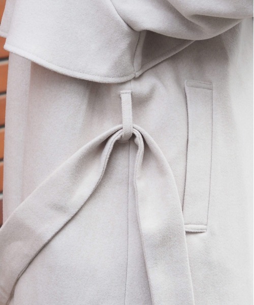 tiptop(ティップトップ)の「【ZOZO限定カラー】ミドル丈トレンチコート(トレンチコート・レディース・チャコールグレー/アイボリー/ダークブラウン/ブラック・FREE)」の22枚目の写真