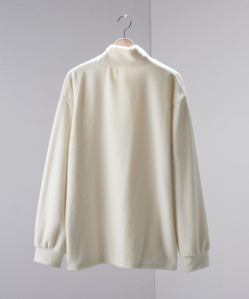 Alfred Alex（アルフレッドアレックス）の「【Alfred Alex】高密度シャギーモックネックルーズプルオーバー（ニット/セーター・メンズ・オリーブ/ライトグレー/レッド/モカ/アイボリー/ブラック/チャコール/ブルー・L/M）」の10枚目の写真