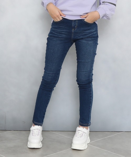 PINKHUNT(ピンクハント)の「PINKHUNT ピンクハント 裏起毛 ストレッチ スキニー ロングパンツ 8721K(その他パンツ・キッズ・ネイビー/ブルー/ブラック・150cm/130cm/140cm/160cm/120cm)」の1枚目の写真