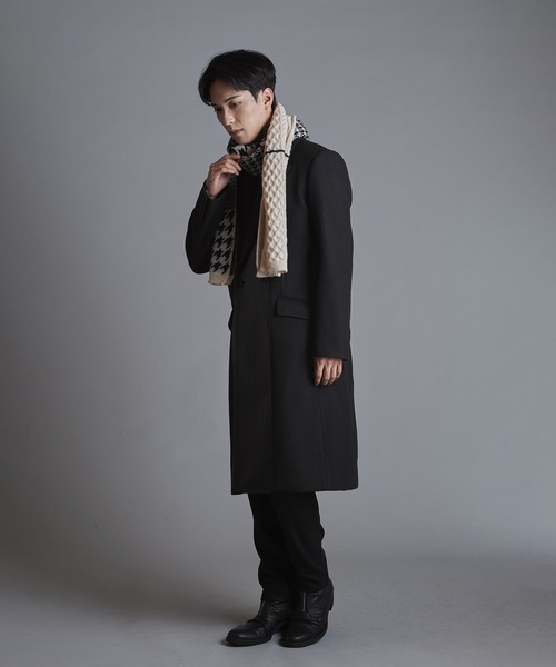 NO ID.(ノーアイディ)の「【NO ID.】Cable Knit Stole / ケーブル ニット ストール(ストール/ショール・メンズ・ホワイト/ブラック・ONE SIZE)」の10枚目の写真