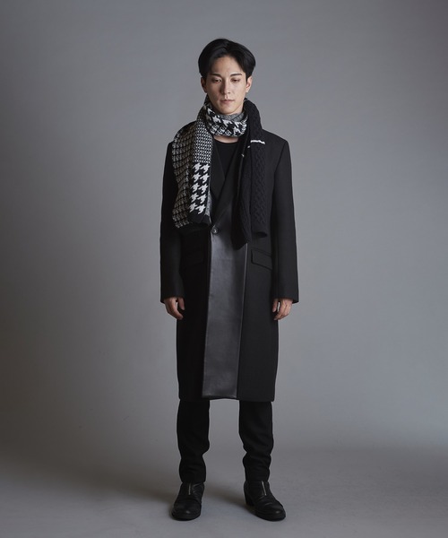 NO ID.(ノーアイディ)の「【NO ID.】Cable Knit Stole / ケーブル ニット ストール(ストール/ショール・メンズ・ホワイト/ブラック・ONE SIZE)」の13枚目の写真