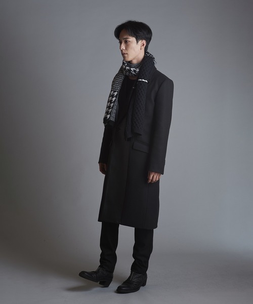NO ID.(ノーアイディ)の「【NO ID.】Cable Knit Stole / ケーブル ニット ストール(ストール/ショール・メンズ・ホワイト/ブラック・ONE SIZE)」の14枚目の写真