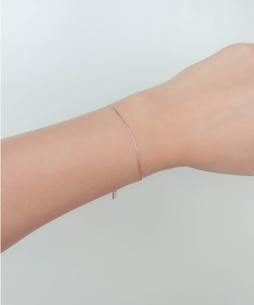 ebine(エビネ)の「金属アレルギー対応/0.6mm Skin Bracelet/ブレスレット(ブレスレット・レディース・ピンクゴールド/シルバー/ゴールド・FREE)」の8枚目の写真