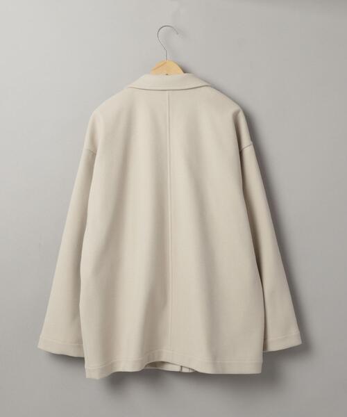 coen（コーエン）の「ライトエアーメルトンコートジャケット（その他アウター・レディース・ダークグレー/ライトグレー・FREE）」の5枚目の写真