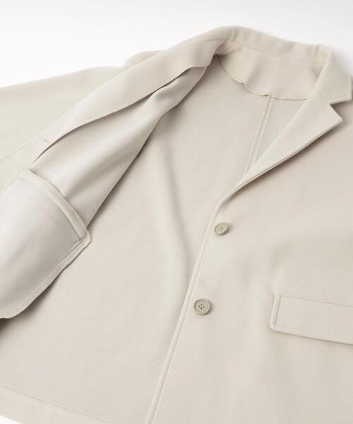 coen（コーエン）の「ライトエアーメルトンコートジャケット（その他アウター・レディース・ダークグレー/ライトグレー・FREE）」の7枚目の写真