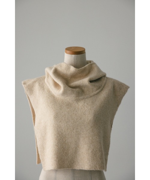 STYLEMIXER（スタイルミキサー）の「フードネックウォーマー（ネックウォーマー/スヌード・レディース・ブラック/アイボリー・FREE）」の17枚目の写真