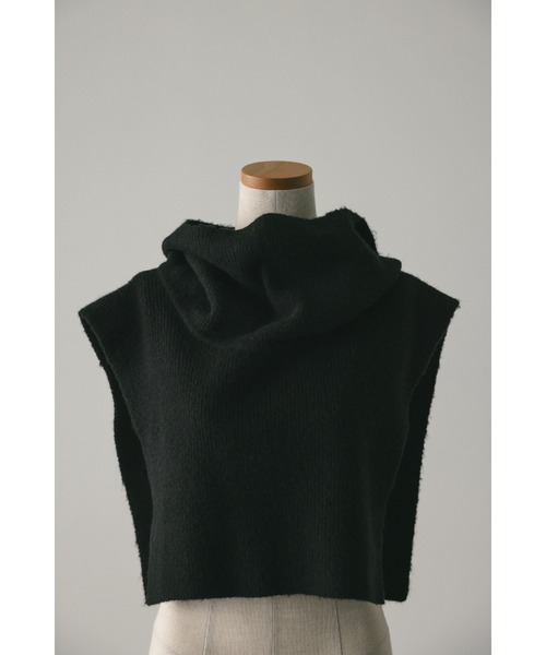 STYLEMIXER（スタイルミキサー）の「フードネックウォーマー（ネックウォーマー/スヌード・レディース・ブラック/アイボリー・FREE）」の10枚目の写真