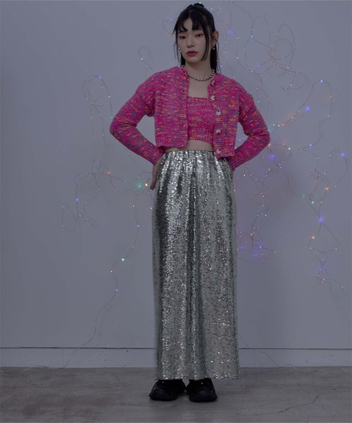 miette（ミエット）の「スパンコールタイトスカート（スカート・レディース・ブラック/シルバー・FREE）」の9枚目の写真