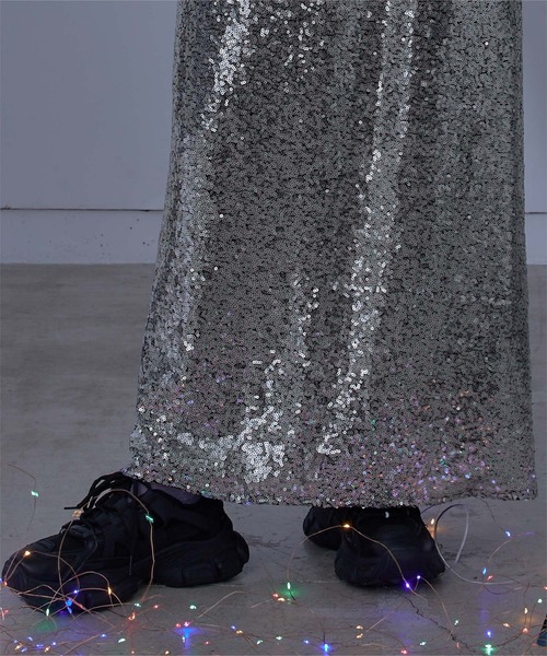 miette（ミエット）の「スパンコールタイトスカート（スカート・レディース・ブラック/シルバー・FREE）」の15枚目の写真