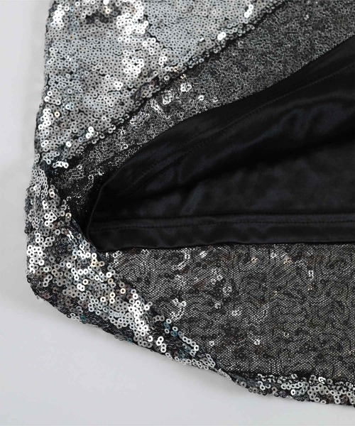 miette（ミエット）の「スパンコールタイトスカート（スカート・レディース・ブラック/シルバー・FREE）」の10枚目の写真