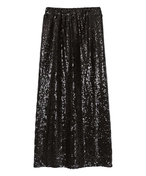 miette（ミエット）の「スパンコールタイトスカート（スカート・レディース・ブラック/シルバー・FREE）」の4枚目の写真