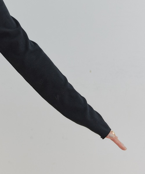 VIS（ビス）の「【静電気防止】リブカットハイネックプルオーバー（ニット/セーター・レディース・ブルー系その他4/ブラック/ホワイト系その他/オフホワイト/チャコールグレー・FREE）」の10枚目の写真