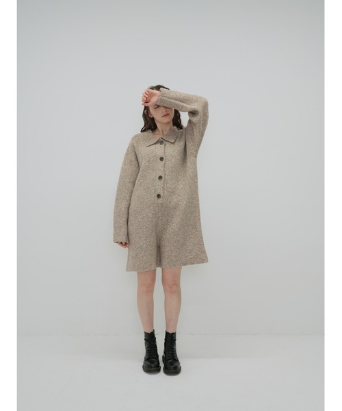 Cla STEllaR（クラステラ）の「ニット ロンパース（つなぎ/オールインワン・レディース・ブラウン/グレー/ベージュ・M/S）」の5枚目の写真