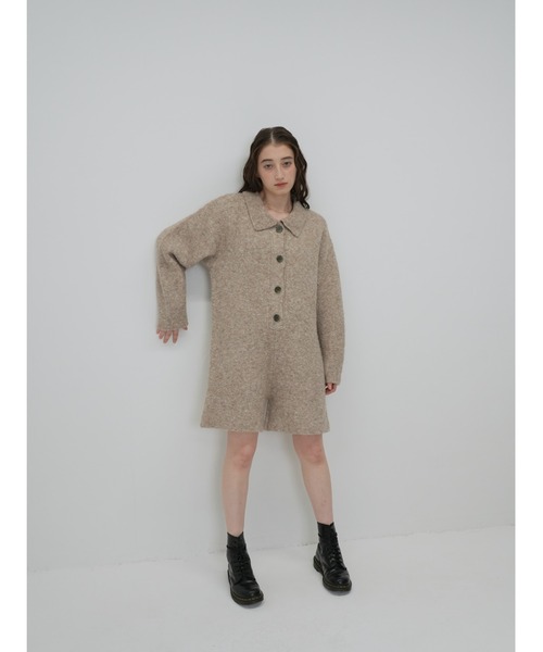 Cla STEllaR（クラステラ）の「ニット ロンパース（つなぎ/オールインワン・レディース・ブラウン/グレー/ベージュ・M/S）」の7枚目の写真