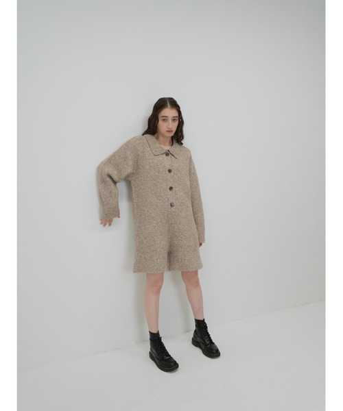 Cla STEllaR（クラステラ）の「ニット ロンパース（つなぎ/オールインワン・レディース・ブラウン/グレー/ベージュ・M/S）」の16枚目の写真