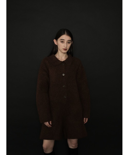 ROKU つなぎ　オールインワン　ロンパース　ブラウン 6（ロク）の「＜6(ROKU)＞BUSTIER ALL IN ONE/オールインワン