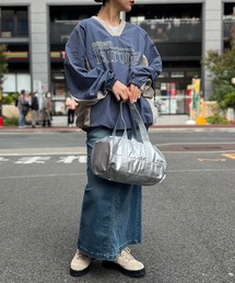 SPINNS | 【2色カラー展開】メタリックボストンバッグ(ボストンバッグ)