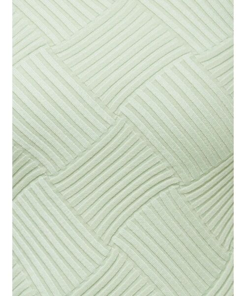 LAGUNAMOON（ラグナムーン）の「クロスチェックリブニットプルオーバー（ニット/セーター・レディース・チャコールグレー/アイボリー/ミント・FREE）」の13枚目の写真