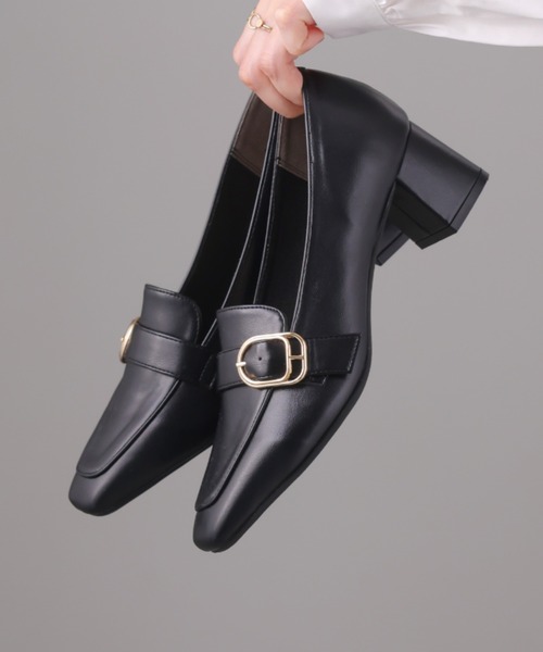 H2245-n1◾️ロジェヴィヴィエ スクエアトゥパイソン柄バックル