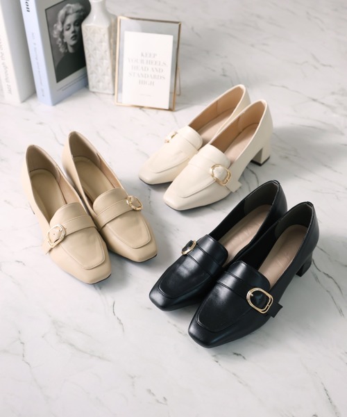Roger Vivier スクエアトゥパイソン柄バックルパンプス Roger Vivier スクエアトゥパイソン柄バックルパンプス - メルカリ