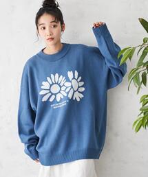 WEGO | WEGO/【24年春夏新作】オーバーフィットジャガードプルオーバー(ニット/セーター)