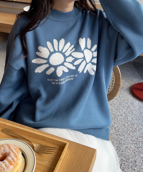 WEGO（ウィゴー）の「WEGO/オーバーフィットジャガードプルオーバー（ニット/セーター・メンズ・その他8/その他1/その他2/その他3/その他5/その他4/その他7/その他6・MEDIUM/LARGE）」の6枚目の写真