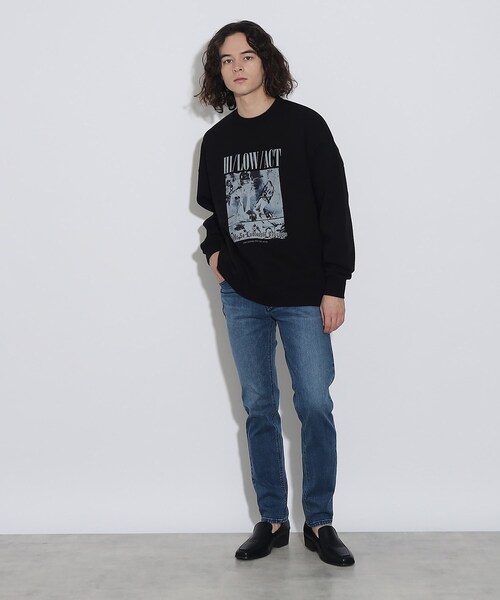 tk.TAKEO KIKUCHI（ティーケータケオキクチ）の「◆ロックグラフィックスウェットプルオーバー（スウェット・メンズ・チャコール/ブラック系・02/03）」の14枚目の写真