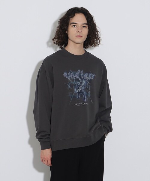 tk.TAKEO KIKUCHI（ティーケータケオキクチ）の「◆ロックグラフィックスウェットプルオーバー（スウェット・メンズ・チャコール/ブラック系・02/03）」の17枚目の写真
