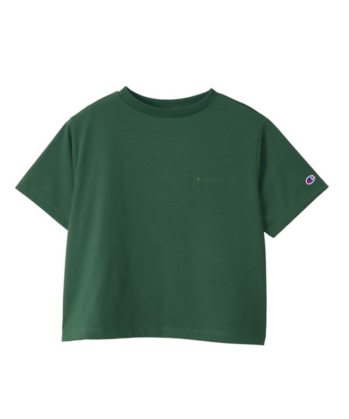 Champion(チャンピオン)の「【Champion/チャンピオン】レディース ショートスリーブTシャツ(Tシャツ/カットソー・レディース・ブラック/オフホワイト/ダークグリーン・LARGE/MEDIUM)」の3枚目の写真