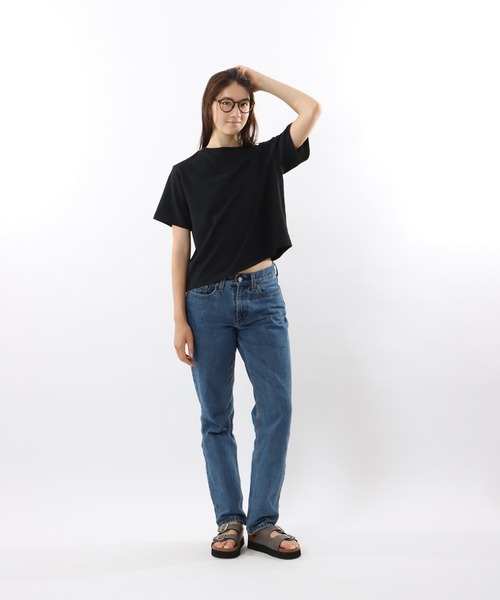 Champion(チャンピオン)の「【Champion/チャンピオン】レディース ショートスリーブTシャツ(Tシャツ/カットソー・レディース・ブラック/オフホワイト/ダークグリーン・LARGE/MEDIUM)」の12枚目の写真