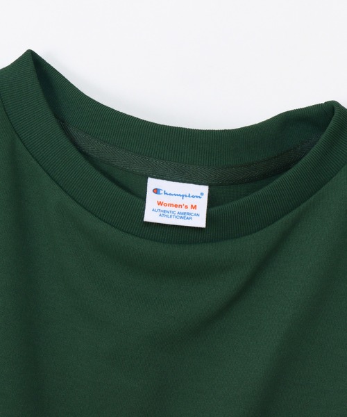 Champion(チャンピオン)の「【Champion/チャンピオン】レディース ショートスリーブTシャツ(Tシャツ/カットソー・レディース・ブラック/オフホワイト/ダークグリーン・LARGE/MEDIUM)」の20枚目の写真