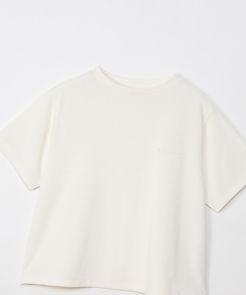 Champion(チャンピオン)の「【Champion/チャンピオン】レディース ショートスリーブTシャツ(Tシャツ/カットソー・レディース・ブラック/オフホワイト/ダークグリーン・LARGE/MEDIUM)」の5枚目の写真