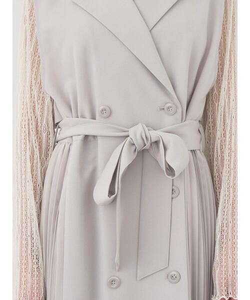 earth music&ecology（アースミュージックアンドエコロジー）の「サイドプリーツジレンチ（ベスト・レディース・その他8/グレー/ブラック・FREE）」の21枚目の写真