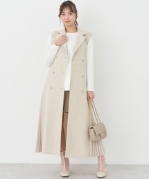 earth music&ecology | サイドプリーツジレンチ(ベスト)