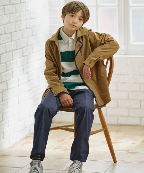 J.PRESS（ジェイプレス）の「【140-170cm】J.ボーダー ラガーシャツ