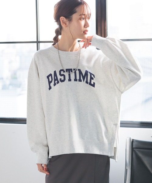 GLOBAL WORK（グローバルワーク）の「乾きやすいスウェットプリント長袖/975599（Tシャツ/カットソー・レディース・ベージュ系その他3/ネイビー系8/アイボリー系7/スミクロ/杢グレー/アイボリー系8・LARGE/MEDIUM）」の14枚目の写真
