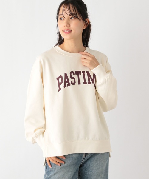 GLOBAL WORK（グローバルワーク）の「乾きやすいスウェットプリント長袖/975599（Tシャツ/カットソー・レディース・ベージュ系その他3/ネイビー系8/アイボリー系7/スミクロ/杢グレー/アイボリー系8・LARGE/MEDIUM）」の17枚目の写真