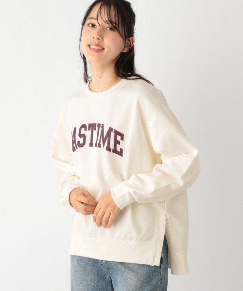 GLOBAL WORK（グローバルワーク）の「乾きやすいスウェットプリント長袖/975599（Tシャツ/カットソー・レディース・ベージュ系その他3/ネイビー系8/アイボリー系7/スミクロ/杢グレー/アイボリー系8・LARGE/MEDIUM）」の19枚目の写真