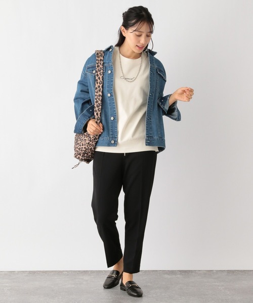GLOBAL WORK（グローバルワーク）の「乾きやすいスウェットプリント長袖/975599（Tシャツ/カットソー・レディース・ベージュ系その他3/ネイビー系8/アイボリー系7/スミクロ/杢グレー/アイボリー系8・LARGE/MEDIUM）」の21枚目の写真