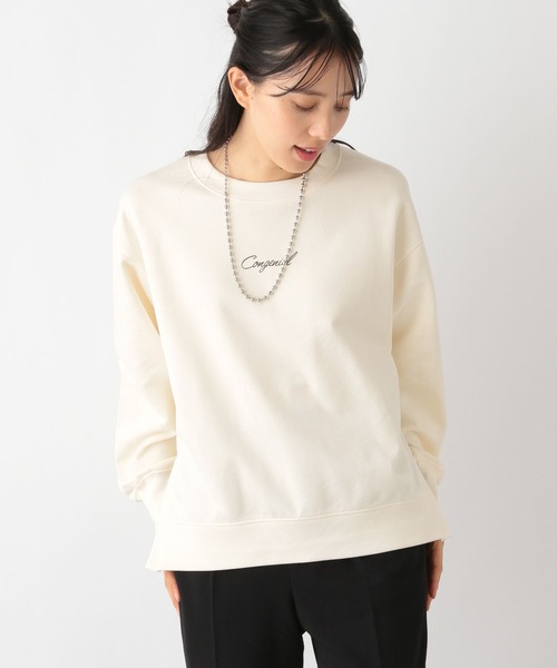 GLOBAL WORK（グローバルワーク）の「乾きやすいスウェットプリント長袖/975599（Tシャツ/カットソー・レディース・ベージュ系その他3/ネイビー系8/アイボリー系7/スミクロ/杢グレー/アイボリー系8・LARGE/MEDIUM）」の22枚目の写真