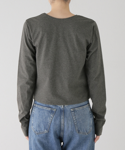 plage（プラージュ）の「2WAY NECK L/S Tシャツ（Tシャツ/カットソー・レディース・ホワイト/チャコールグレー/グレー・FREE）」の11枚目の写真