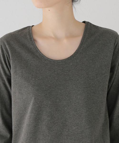 plage（プラージュ）の「2WAY NECK L/S Tシャツ（Tシャツ/カットソー・レディース・ホワイト/チャコールグレー/グレー・FREE）」の14枚目の写真