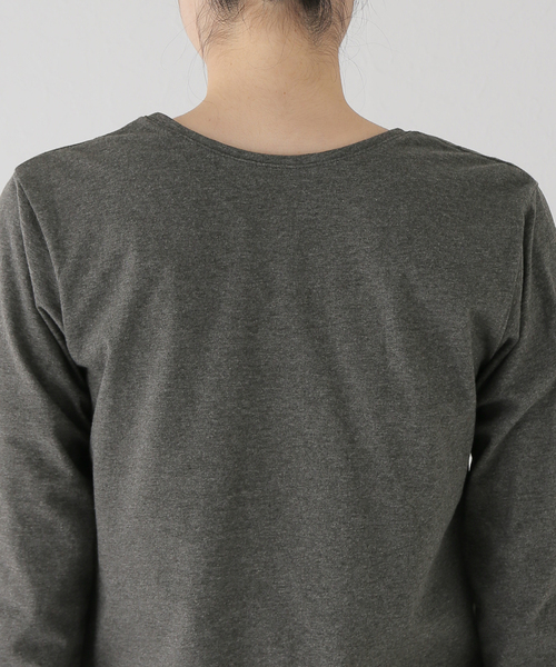 plage（プラージュ）の「2WAY NECK L/S Tシャツ（Tシャツ/カットソー・レディース・ホワイト/チャコールグレー/グレー・FREE）」の15枚目の写真