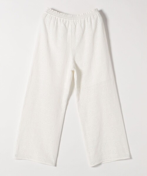 quaranciel(カランシエル)の「quaranciel:〈手洗い可能〉ジオメトリック レース サイドライン パンツ(その他パンツ・レディース・オフホワイト/ブラック・ONE SIZE)」の17枚目の写真