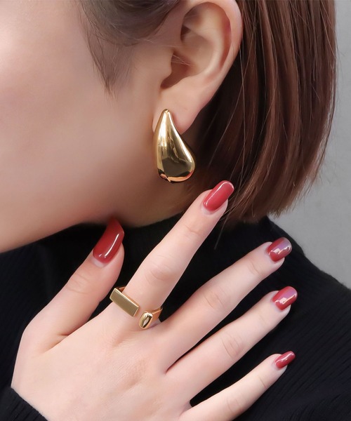 blackdia ocean（ブラックダイヤオーシャン）の「blackdia ocean チャンキードロップピアス（ピアス（両耳用）・レディース・シルバー/ゴールド・FREE）」の6枚目の写真