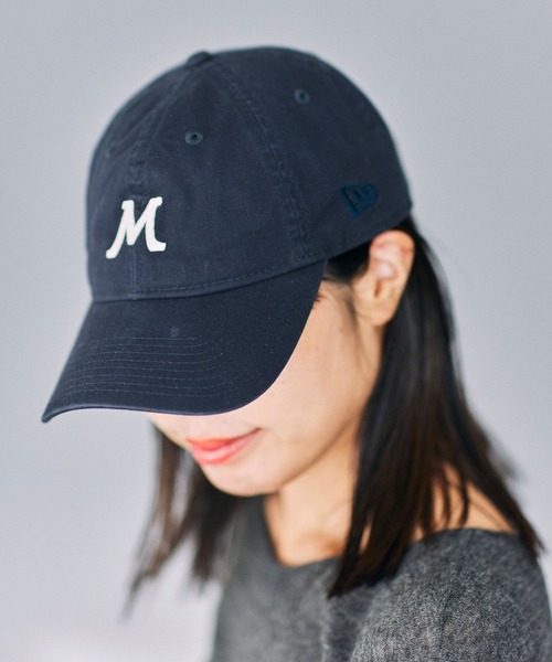 MICA&DEAL（マイカ＆ディール）の「【MICA&DEAL】NEW ERA Mキャップ（キャップ・レディース・グレイッシュベージュ/ネイビー・フリー）」の11枚目の写真