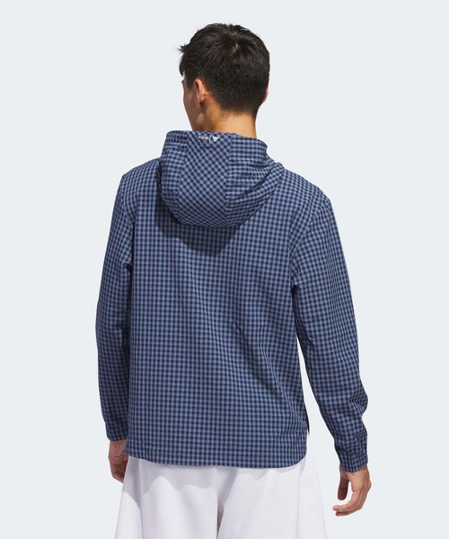 MALBON ギンガムチェックアノラックフーディー【adidas Golf
