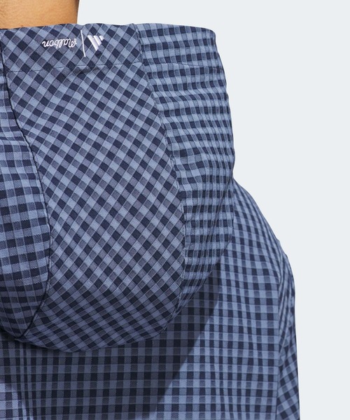 MALBON ギンガムチェックアノラックフーディー【adidas Golf