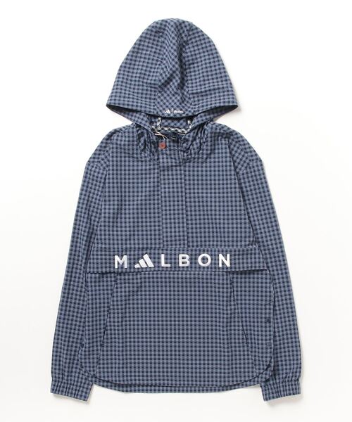 新品 adidas MALBON GOLF ギンガムチェックアノラックフーディー MALBON ギンガムチェックアノラックフーディー【adidas Golf