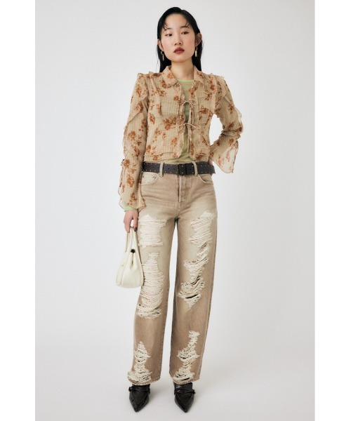 MOUSSY CHIFFON MELLOW ブラウス　（FREE BLACK) セール】CHIFFON MELLOW ブラウス（シャツ/ブラウス）｜MOUSSY